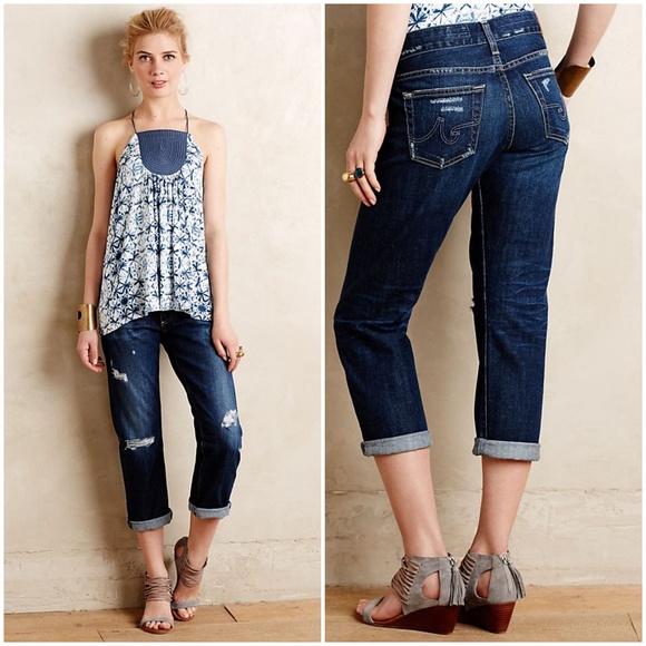 Ag Adriano Goldschmied Denim - Anthro AG The Tomboy Crop Jeans